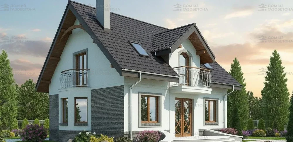 Проект Двухэтажный дом 11 на 10, 131 м2