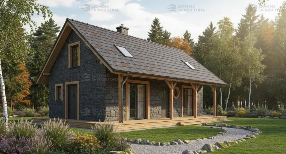 Проект Одноэтажный дом 13 на 9, 97 м2