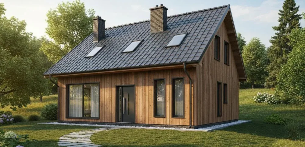 Проект Одноэтажный дом 9 на 12, 70 м2