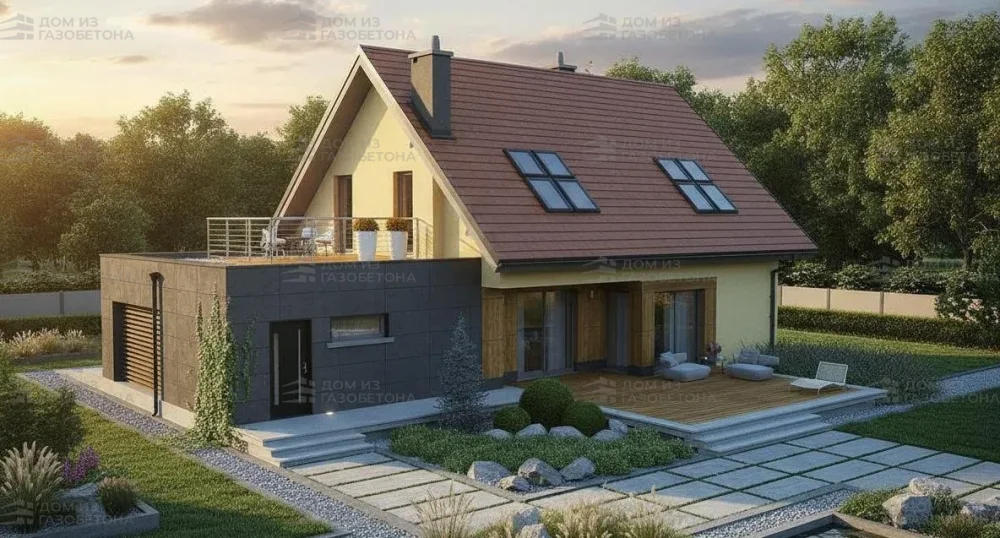 Проект Двухэтажный дом 17 на 10, 170 м2