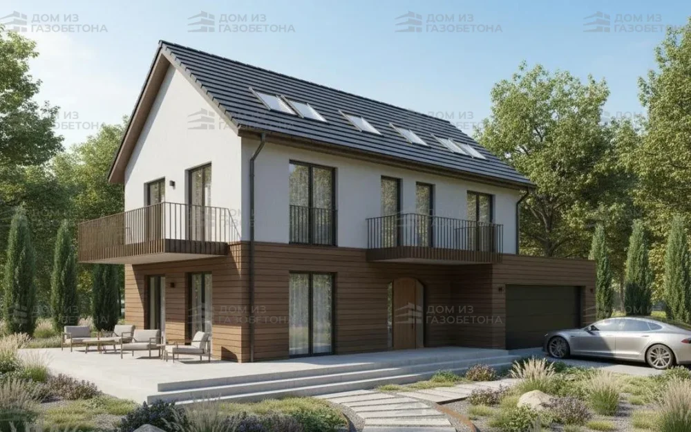 Проект Двухэтажный дом 13 на 10, 161 м2