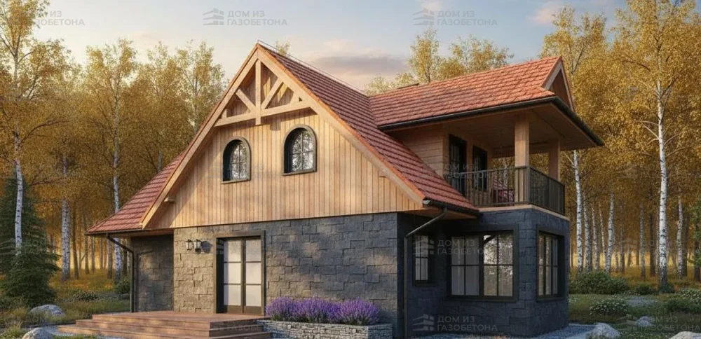 Проект Двухэтажный дом 15 на 9, 232 м2