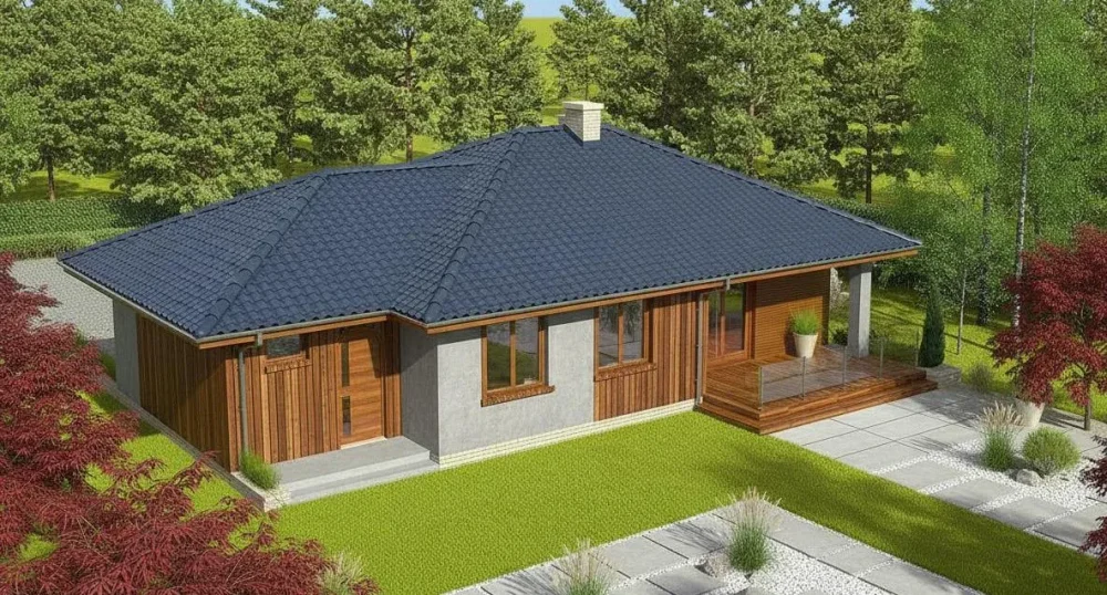 Проект Одноэтажный дом 16 на 10, 106 м2