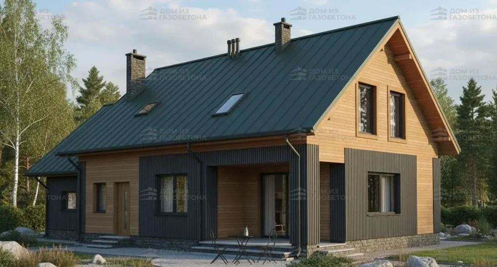 Проект Двухэтажный дом 15 на 9, 173 м2