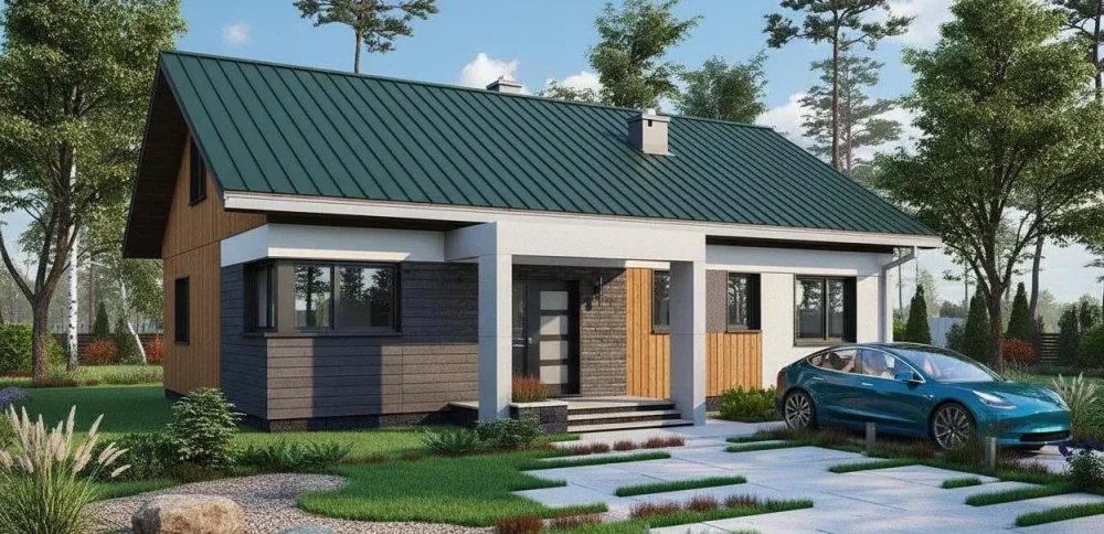 Проект Одноэтажный дом 14 на 10, 109 м2